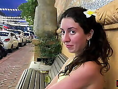 Public Pickup - Give a girl a foot rubdown and a good fuck!