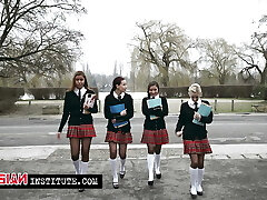 Lea Guerlin and Apolonia Lapiedra seduce the doctor