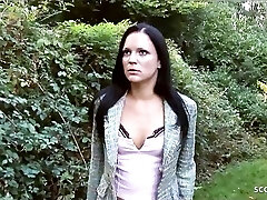 Skinny Runaway College Chick tricked to to Rough Anal MMF 3Some