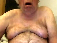 grandfather stroke on webcam