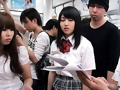 Japanese group sex with pussy tonguing and fucking