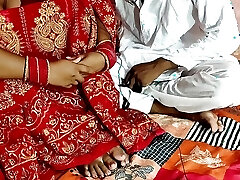 Nailed newlywed bride aunty on her wedding night Village Mami Chudai