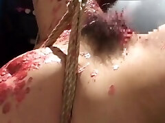 Japanese torture with ropes and hardcore poke