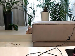 Sexy skinny girl changes cloth on cam p4