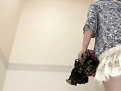Lingerie changing bedroom video with a fresh Asian girl