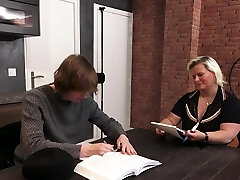 Morgane Sensualle wearing underwear getting fucked in the office