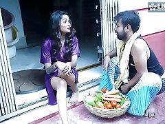 Young Sizzling and Sexy Newly Married Bhabhiji Humped with Sabjiwala ( Hindi Audio )