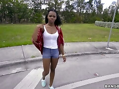 Stellar and dirty black chick shows her milk cans and sucks big dick in the bangbus