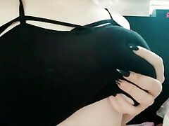 Little german slut ties up her gigantic tits - Joylii