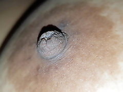 Squeezing my sister-in-law's puffies while She is sleeping