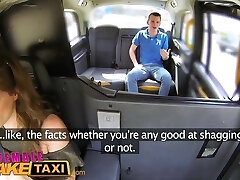 Female Fake Taxi Milf gives hung stud lessons in oral sex
