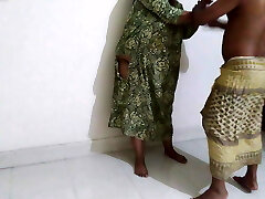 Saudi Arabian BBW Hot Maid going home after work when owner came & Roughly fucked her - Big Funbags & Donk (Jizz Inside ass)