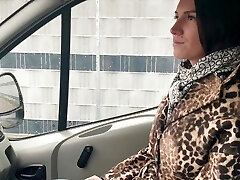 Casual hook-up with a truck driver in the woods