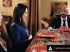 MODERN-DAY SINS - Oliver Davis Bangs His Boss' Cougar Wifey After She's Given Permisson To Cheat!
