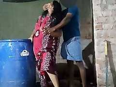 My school friend's mother was working at home and I hid behind her and caught her and had orgy with my homie's mother.