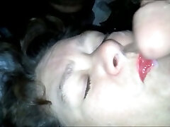 Chubby mature slut smokes, blows and gets facialed hard