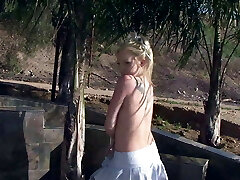 hot Yankee blond teen (18+) with small tits gets her backdoor busted by big white dick