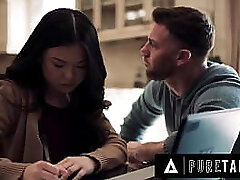 Unspoiled TABOO Lulu Chu' s Perverted Roommate Uses Slimthick Vic To Seduce Her Into A Threesome FULL Sequence
