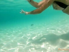 Underwater Titty Spurt Then Paddleboard Cum On Tits!