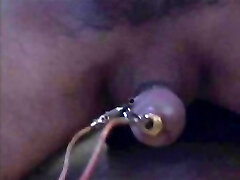 Cock Ball Torture - Electrode Insertion Till Cum