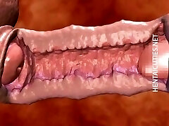 Busty hentai charmer fucking penis