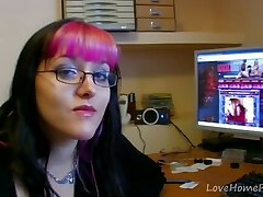 Nerdy Goth Chick Takes It In The Culo