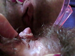 Close up masturbation with sextoy -Pov.