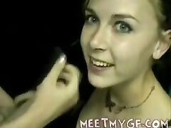 EMO Homemade Teen Goth Suck Off [Montage!]