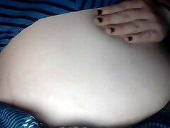 Obese girl has a enormous meal