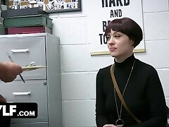 College Instructor Mylf Caught Stealing And Gets Bent Over The Table To Avoid Problems With The Law
