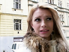 Super hot blonde picked up to try a good anal pummeling