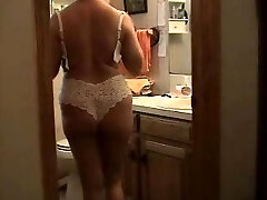 Chubby Mama Strips For Camera