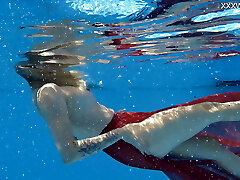 Finlands best Mimi Cica underwater nude swimming