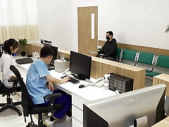 Busty hot doctor got fucked so hard by nurse