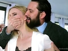 Slutty girlfriend Riley Reyes will never forget gonzo gangbang surprise