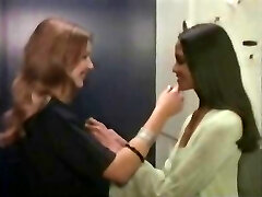 Very erotic ebony on ivory vintage lesbian sex sequence