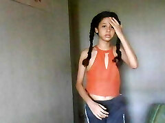 Me dancing in my bedroom with shorts