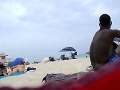 EXHIBITIONIST Wife #99- HEATHER TAKES HER HUBBY HER GIRLFRIEND TO THE Naked BEACH! WE MEET HER FRIEND.