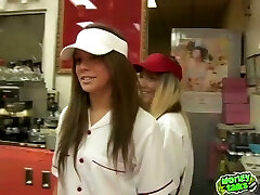 Facialed Doughnuts and Hard Cock for Blonde Amateur Fucking at Work