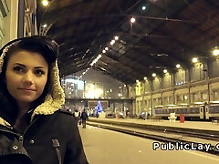 Hungarian unexperienced from public banged