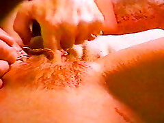 A one of a kind pierced babe super-steamy her cunt lips spread