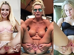 remorque blonde trash étaler leurs chattes ouvertes