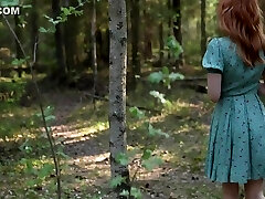 Hottie Red-haired In Public Gets Cum On Her Face After A Good Fuck Her Tight Pussy