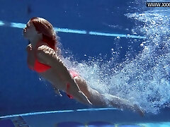 Mary Kalisy uber-sexy brunette milf in red lingerie
