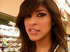 Extrem Hairy Slit Latina Teen Talk to Plow at Pick Up Casting