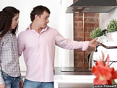 Babe with the curly hair in the sensual honeypot penetration action