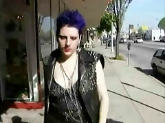 Chunky Pale Goth Punk Hooker Smashed Up Ass