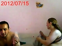 Arabic Lonely BBW Mom Visit Young Neighbour ( no sound )