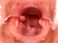 OhMiBod Creamy Jizz Speculum Deep Inside Cervix
