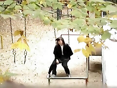 Hump on the swingset with a Korean coed girl